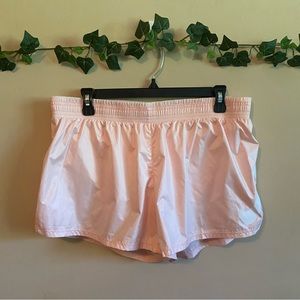 Nike Dri-Fit Women's Large Pink Swoosh Running Shorts